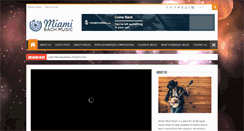 Desktop Screenshot of miamibachsociety.org